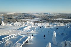 Beautiful ski resort Iso-Syöte