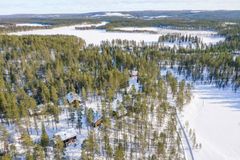 Pytkynharju mökkialue Syöte järvi talvi
