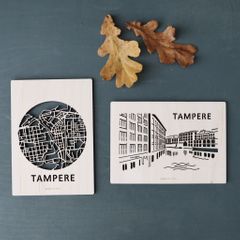 Souveniers (wooden post cards with city tema)